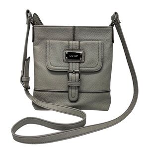 NINE WEST Beige Faux Leather Crossbody Bag Medium Purse